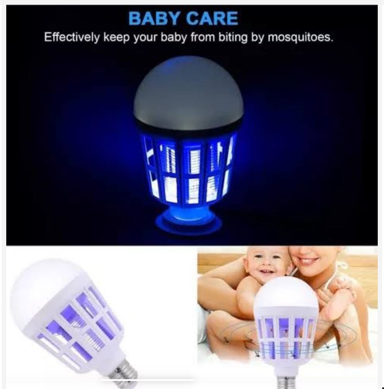 Lámpara repelente de mosquitos con luz ultravioleta