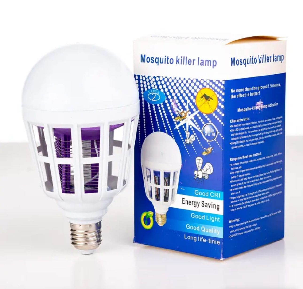 Lámpara repelente de mosquitos con luz ultravioleta