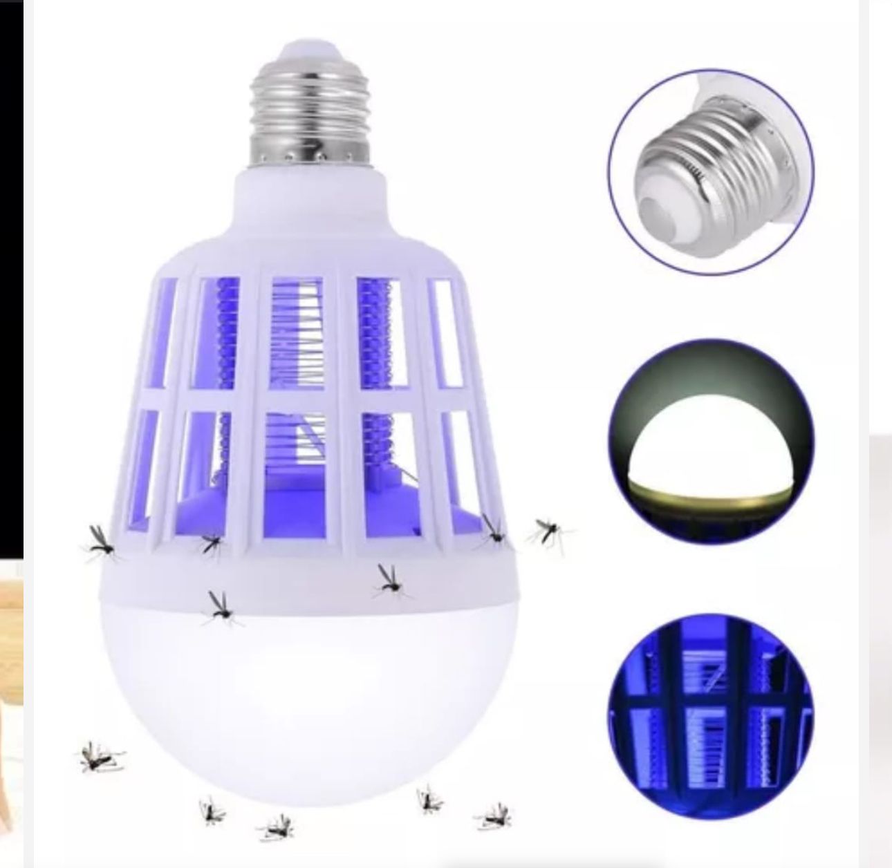 Lámpara repelente de mosquitos con luz ultravioleta